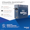 Steamspa Indulgence 6 KW Bath Generator with Auto Drain-Polished Gold IN600GD-A